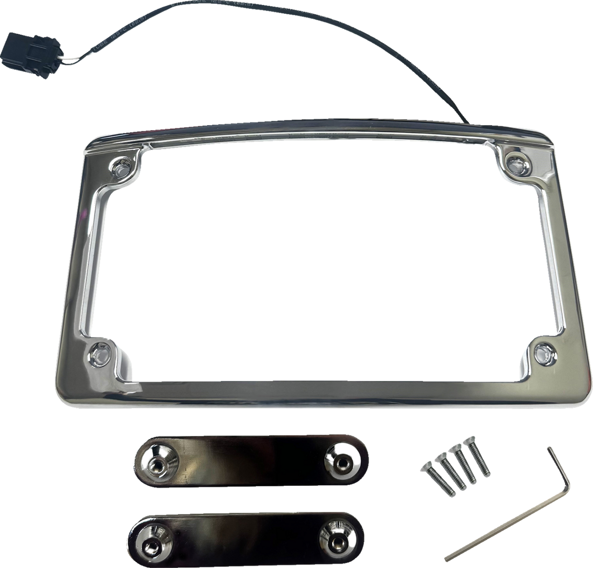Custom Dynamics Lighted License Plate Frame - Chrome LPF-RAD-23CVO-C - Cycle City Outdoors