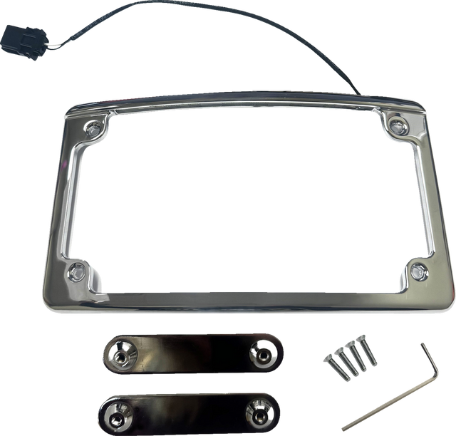 Custom Dynamics Lighted License Plate Frame - Chrome LPF-RAD-23CVO-C - Cycle City Outdoors