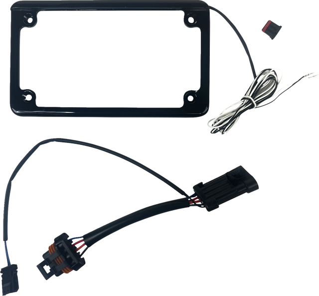 Custom Dynamics Lighted License Plate Frame - Gloss Black CD-LPF-GEN - Cycle City Outdoors