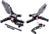 GILLES TOOLING MUE2 Rearset - Black - Honda MUE2-H01-B