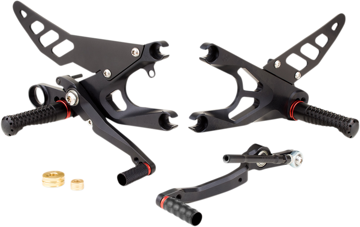 GILLES TOOLING FXR Rearset - Black - Yamaha FXR-Y07-B