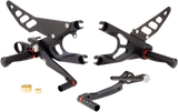 GILLES TOOLING FXR Rearset - Black - Yamaha FXR-Y07-B