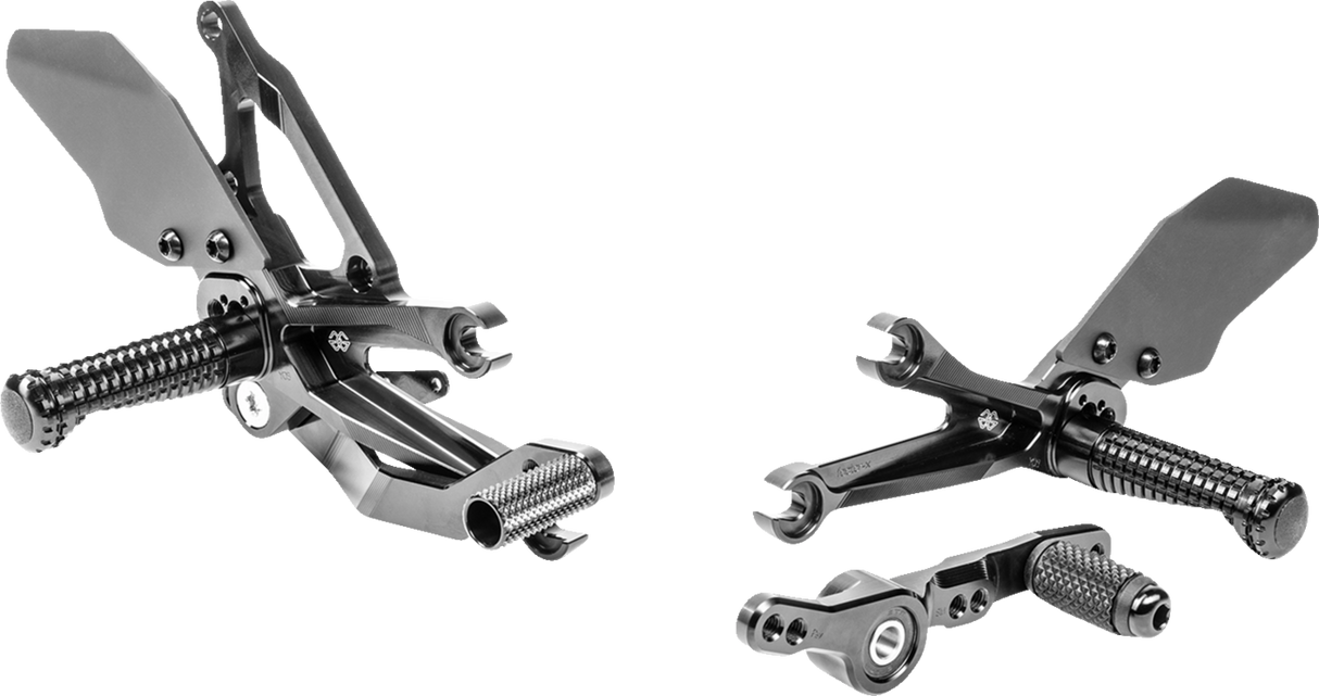 GILLES TOOLING FXR Rearset - Black - Yamaha FXR-Y08-B