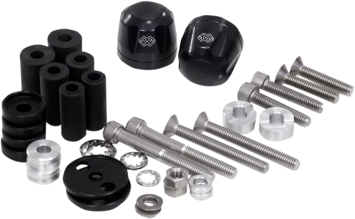 GILLES TOOLING Bar-End Weights - IP - Black LG-IP-22-B