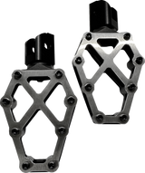 KODLIN USA NXL Foot Pegs - Black w/ Stainless Steel K73255