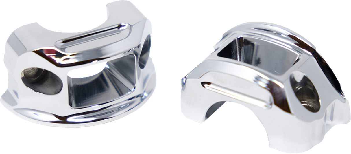 KODLIN USA Lever Perch Clamps - Brake/Clutch - Chrome K56243