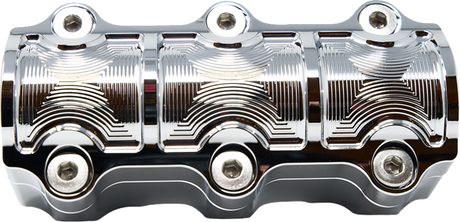 KODLIN USA Big Block Risers - Includes Clamp - Chrome K55119