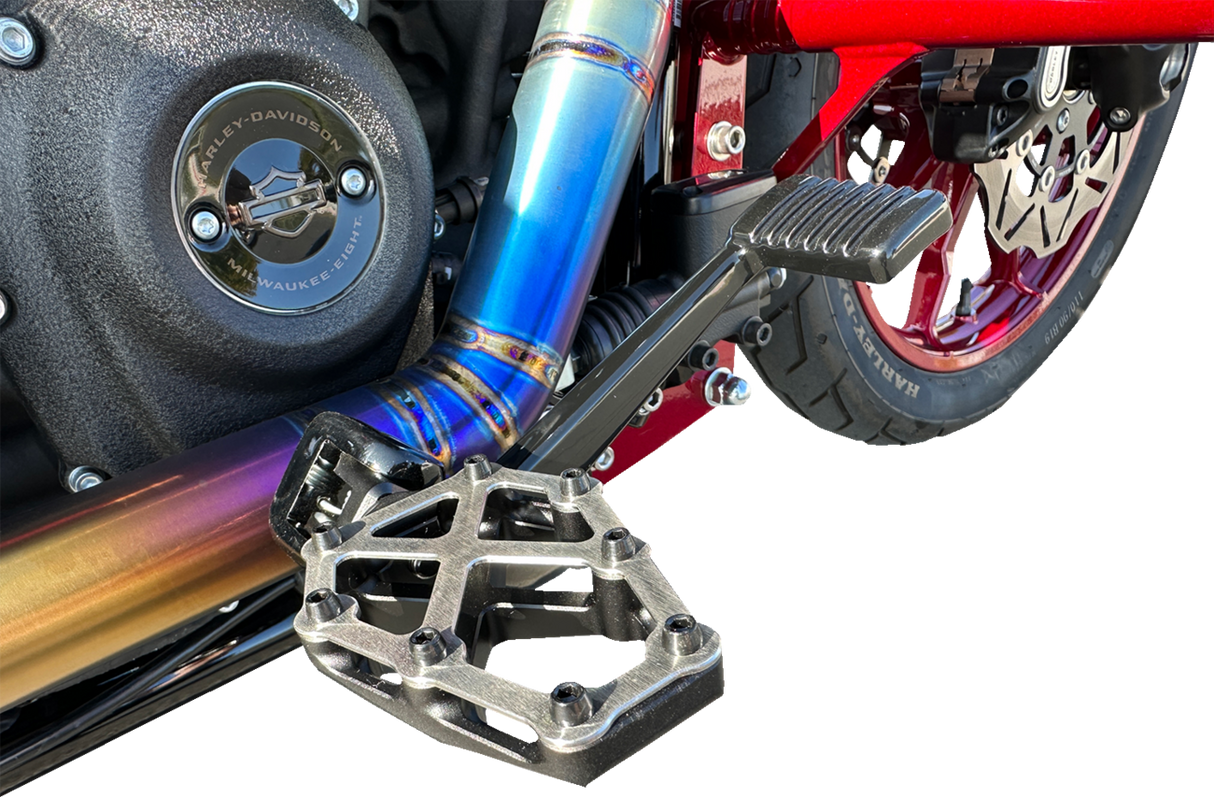 KODLIN USA NXL Foot Pegs - Black w/ Stainless Steel K73255