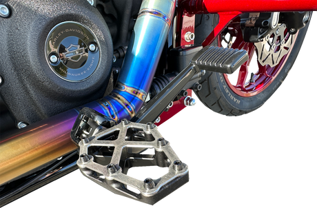KODLIN USA NXL Foot Pegs - Black w/ Stainless Steel K73255
