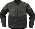 ICON Overlord3* Leather Jacket - Black - Large 2810-4114