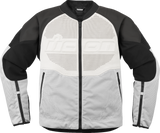 ICON Overlord3* Leather Jacket - White - 2XL 2810-4122