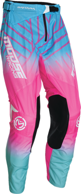 MOOSE RACING Sahara Pants - Pink/Blue/White - 28 2901-11468