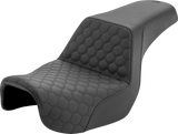 SADDLEMEN Step-Up Seat - Honeycomb - Dyna '06-'17 806-04-177