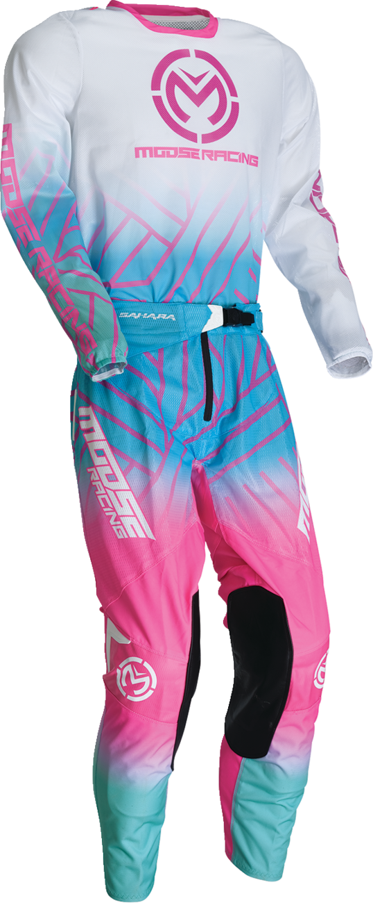 MOOSE RACING Sahara Jersey - Pink/Blue/White - 2XL 29107960