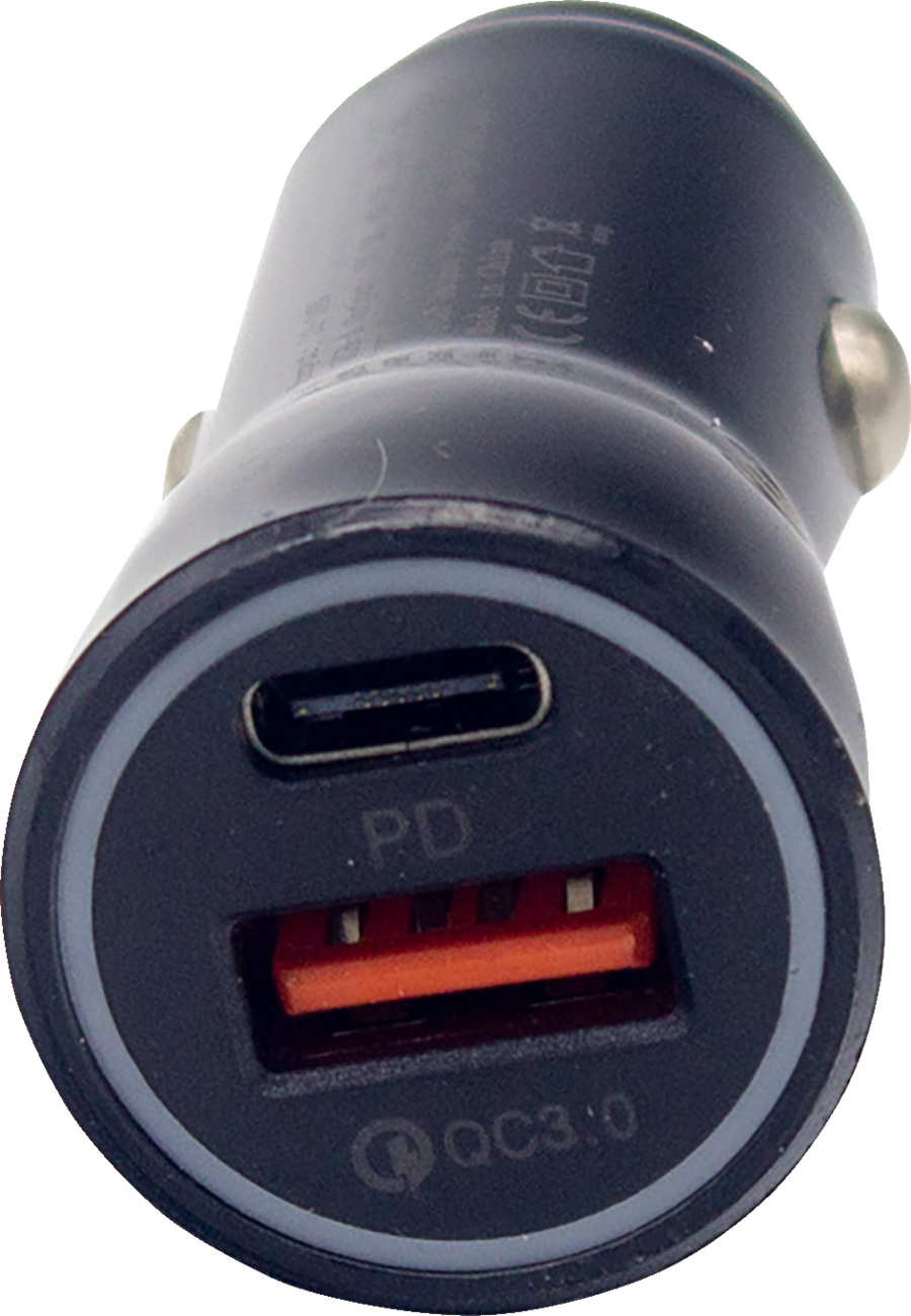 RIDEPOWER Power Adapter - Cigarette Lighter - USB/USB-C - Black RPCIGUSBUSBCADP