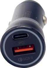 RIDEPOWER Power Adapter - Cigarette Lighter - USB/USB-C - Black RPCIGUSBUSBCADP