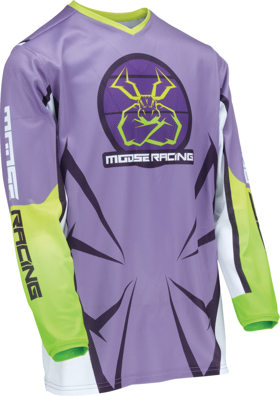 MOOSE RACING Youth Agroid Mesh Jersey - Purple/White - XL 2912-2478 - Cycle City Outdoors