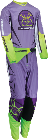 MOOSE RACING Youth Agroid Mesh Jersey - Purple/White - XL 2912-2478 - Cycle City Outdoors