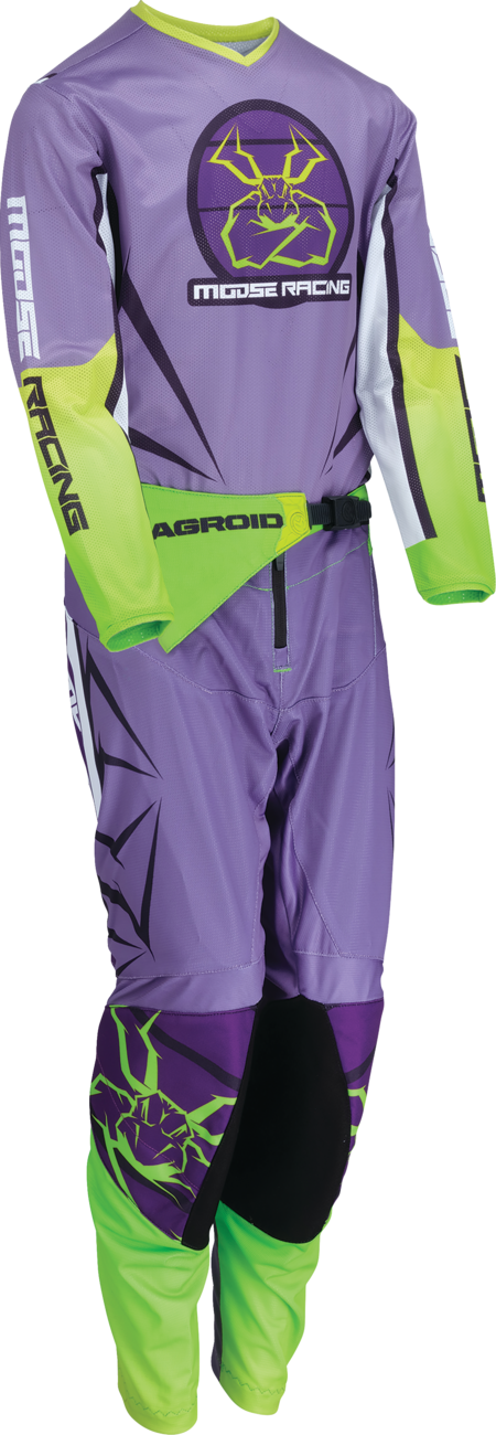 MOOSE RACING Youth Agroid Mesh Jersey - Purple/White - XL 2912-2478 - Cycle City Outdoors