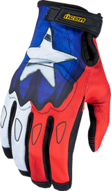 ICON Hooligan* CE Tejas Libre Gloves - Blue - Large 3301-4718