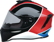 Z1R Youth Warrant Snow Helmet - Fresh Pow - Red/White/Blue - Large 0122-0134