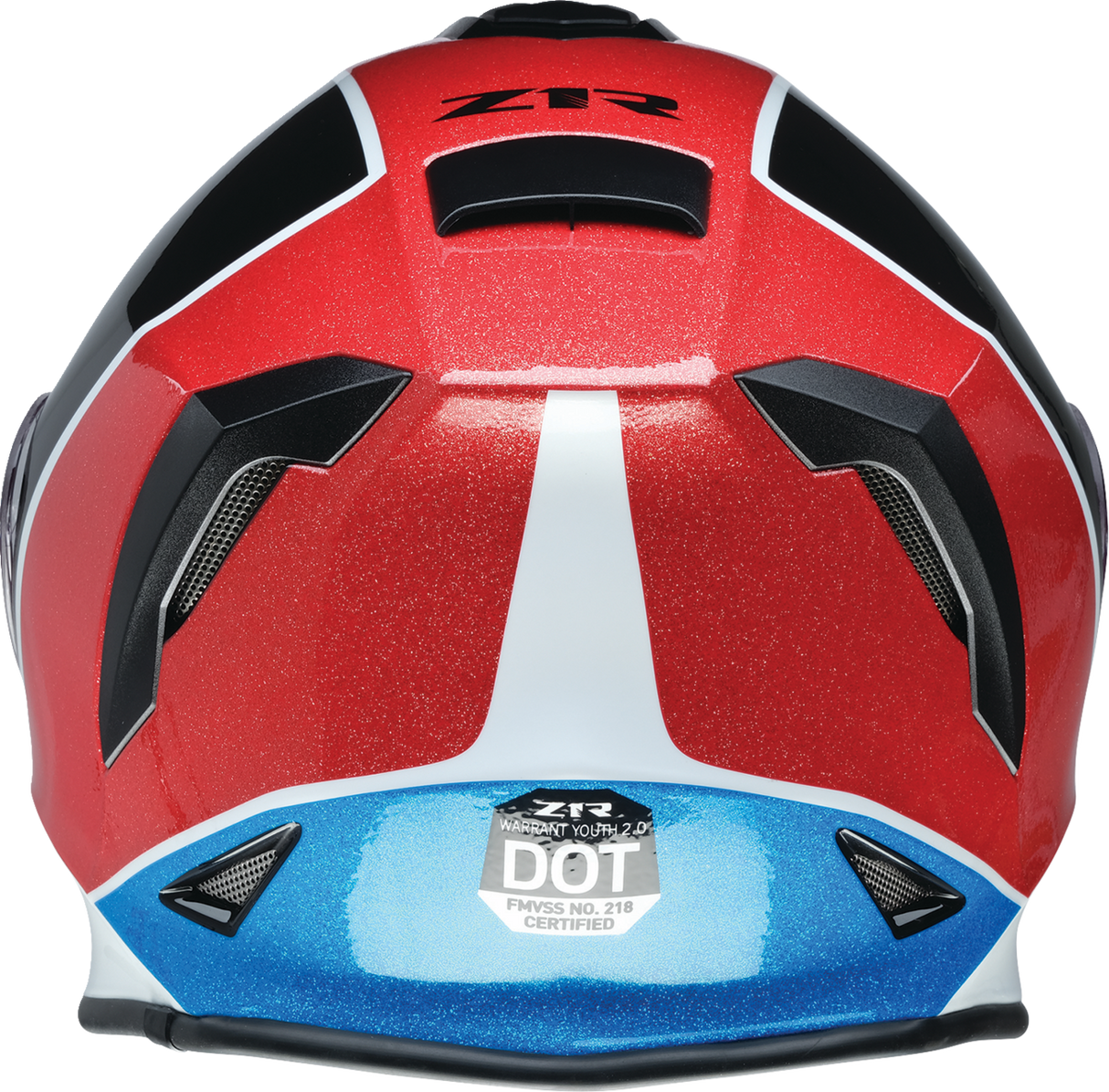 Z1R Youth Warrant Snow Helmet - Fresh Pow - Red/White/Blue - Small 0122-0128