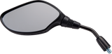 PARTS UNLIMITED 96008 Oval Black Left Side View Mirror