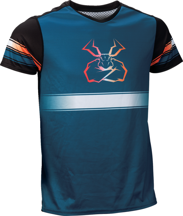 MOOSE RACING Mountain Bike Jersey - Blue/Orange - Large 5020-0264 - Cycle City Outdoors