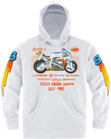 ICON Gixxer Johnny™ Hoodie - White - XL 3050-6893