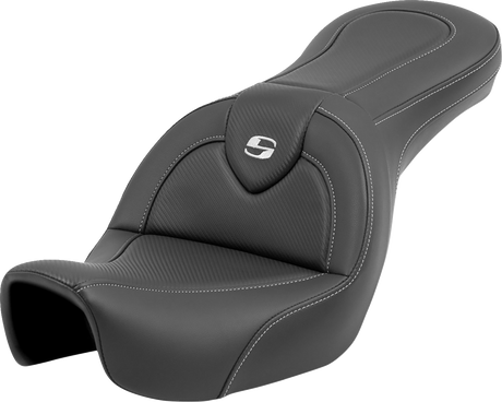 SADDLEMEN Roadsofa* Carbon Fiber Seat - Carbon Fiber - without Backrest - FXD '06-'17 806-04-185