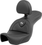SADDLEMEN Roadsofa* Carbon Fiber Seat - Carbon Fiber - with Backrest - FXD '06-'17 806-04-185BR