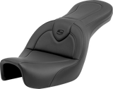 SADDLEMEN Roadsofa* Seat - without Backrest - Black/Black Stitching - FXD '06-'17 806-04-187