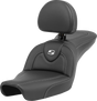 SADDLEMEN Roadsofa* Carbon Fiber Seat - Carbon Fiber - with Backrest - FXD '96-'03 896-04-185BR