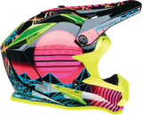 MOOSE RACING Youth F.I. Helmet - Vaporwave - MIPS¨ - Black/Pink/Yellow - Small 0111-1614