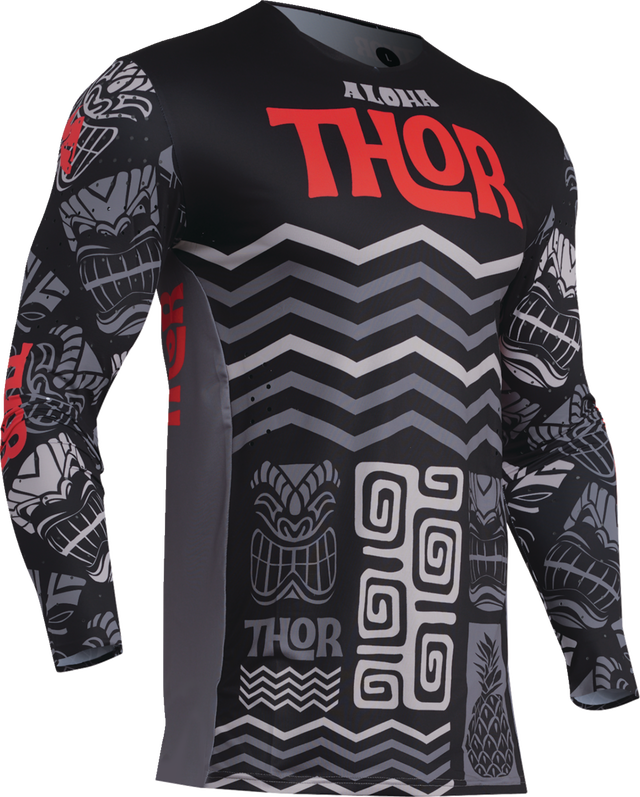 Thor Prime Aloha Jersey - Black/Gray - 3XL 29107892 - Cycle City Outdoors