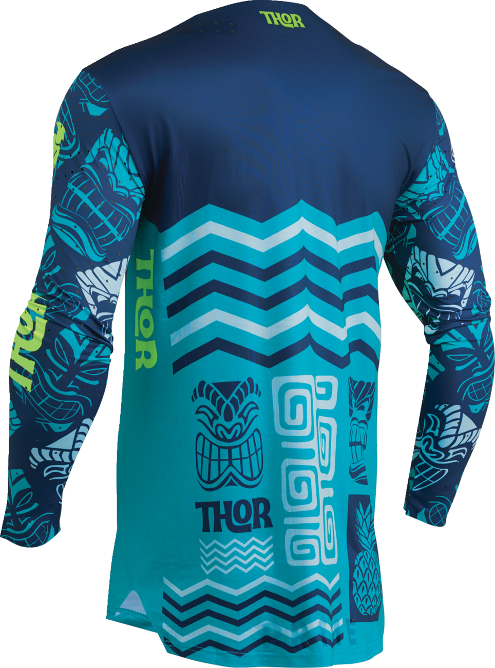 Thor Prime Aloha Jersey - Navy/Aqua - Large 2910-7895 - Cycle City Outdoors