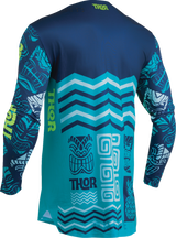 Thor Prime Aloha Jersey - Navy/Aqua - Large 2910-7895 - Cycle City Outdoors