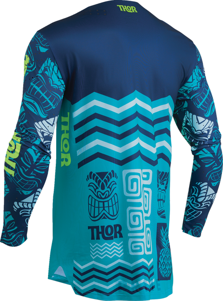 Thor Prime Aloha Jersey - Navy/Aqua - Large 2910-7895 - Cycle City Outdoors