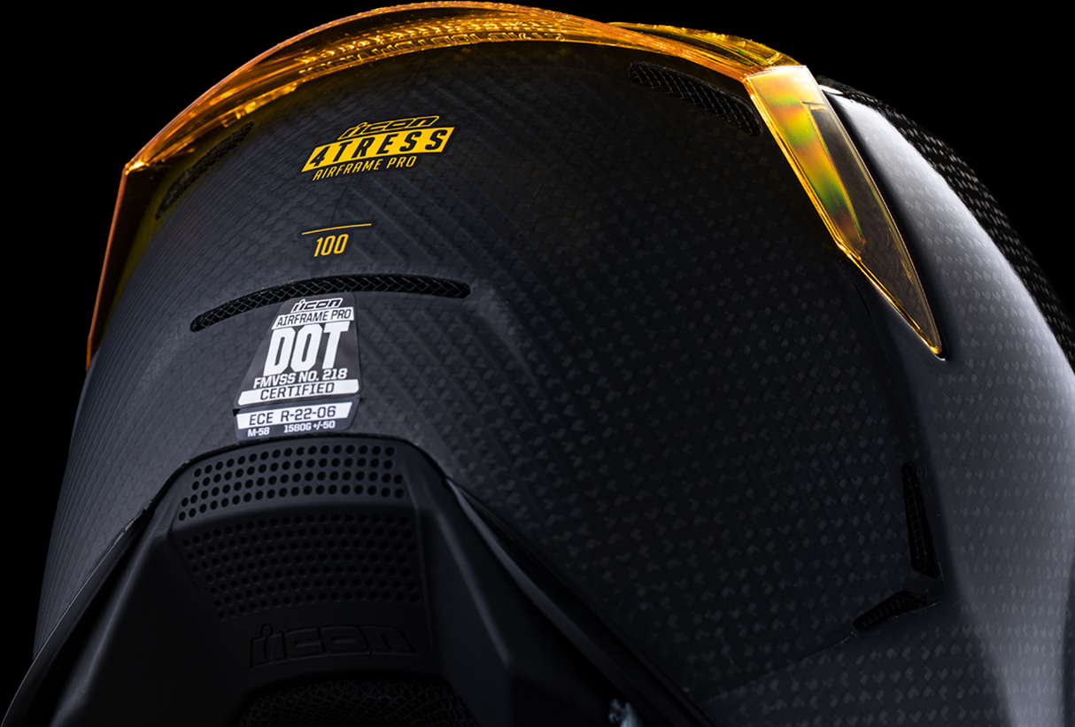 Icon Airframe Pro™ Helmet - Carbon 4Tress - Yellow - 3XL 0101-16665