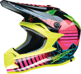MOOSE RACING Youth F.I. Helmet - Vaporwave - MIPS¨ - Black/Pink/Yellow - Medium 0111-1615