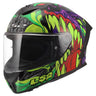 LS2 Rapid III Full Face Street Helmet | Lycant | Gloss Black/Green/Purple | XS–3XL | 820-1141