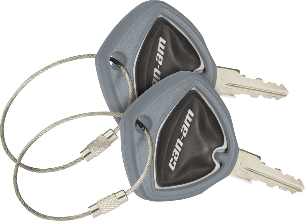 SHOW CHROME Key Covers - Gray - Can-Am - Spider 41-182E