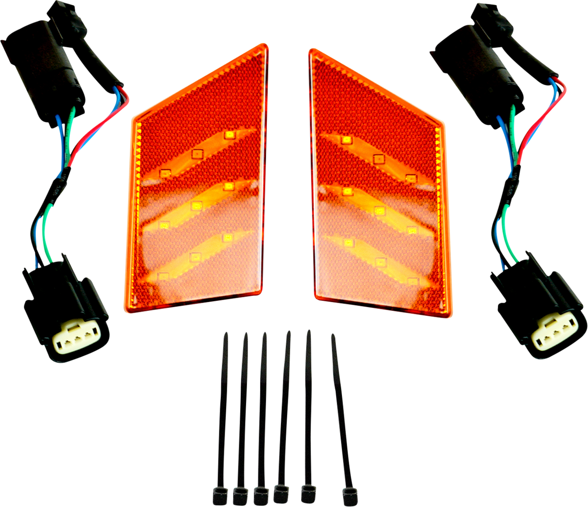 SHOW CHROME Gold Aura Turn Signal - Amber - Slingshot 44-112