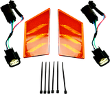 SHOW CHROME Gold Aura Turn Signal - Amber - Slingshot 44-112