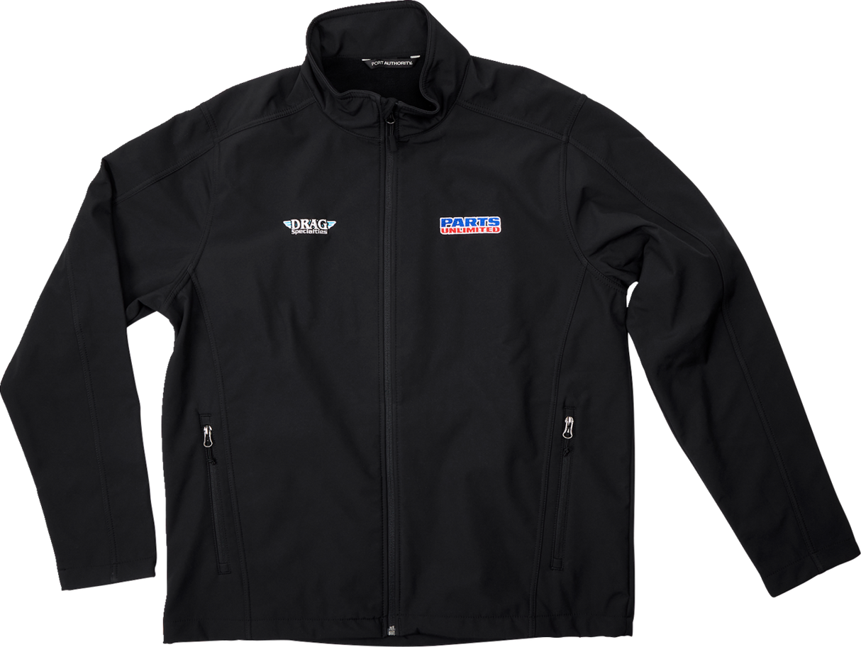 PARTS UNLIMITED Parts Unlimited/Drag Specialties Softshell Jacket - Black - Medium LEM24E-J29-M - Cycle City Outdoors
