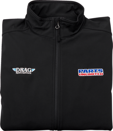 PARTS UNLIMITED Parts Unlimited/Drag Specialties Softshell Jacket - Black - Medium LEM24E-J29-M - Cycle City Outdoors