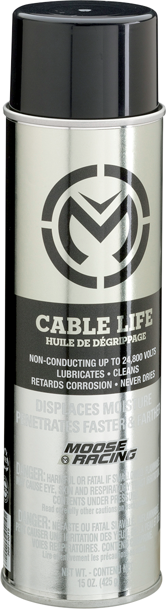 MOOSE RACING Cable Lube - 15 oz. net wt. - Aerosol MALCB241215 - Cycle City Outdoors