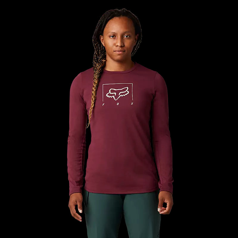 Fox Racing - Womens Ranger Dr Mid Ls Jersey - Drk Mrn - S