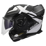 LS2 Advant X Carbon Modular Helmet | Halo | Gloss Black/White | XS–3XL | 901-2121