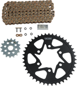 VORTEX CKG6387 Chain and Sprocket Kit - WSS - Gold - Kawasaki ZX-6R | Street